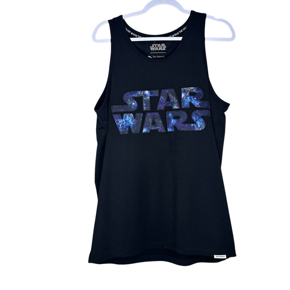 Disney Parks Star Wars Mens Retro Logo Rule The Galaxy Tank Top Size Medium New